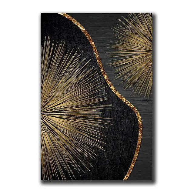 Abstract Gold Black Posters