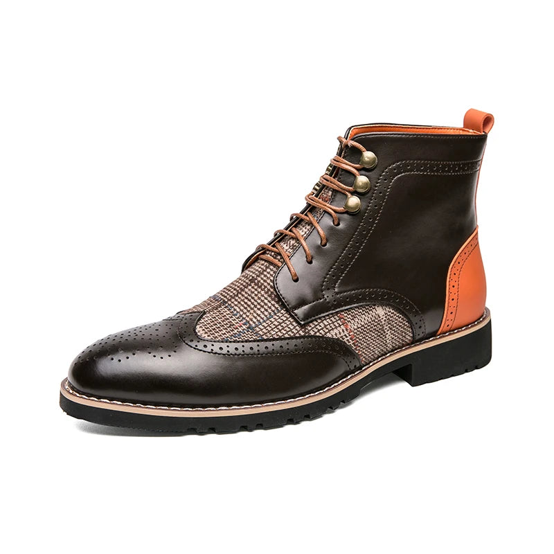 Semalam Retro Leather Boots