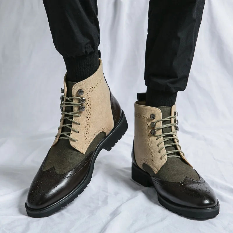 Semalam Retro Leather Boots