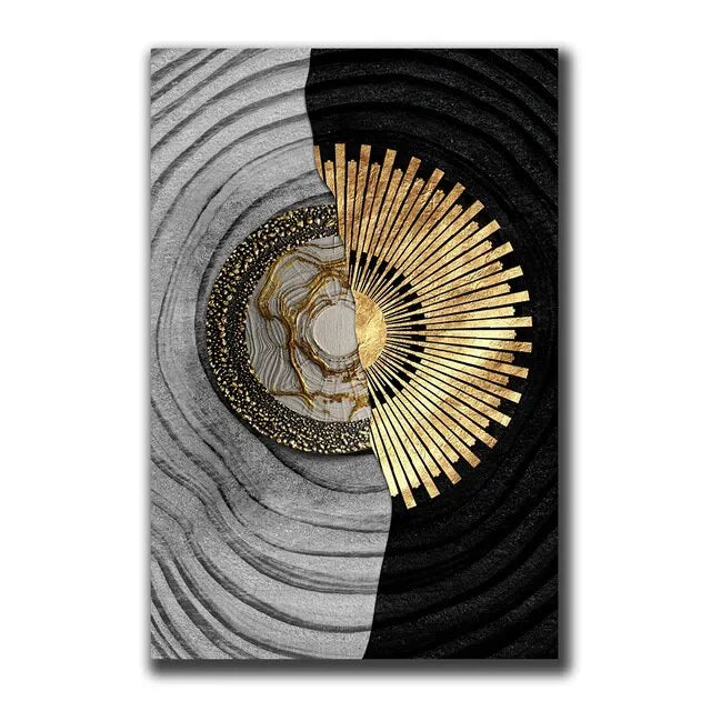 Abstract Gold Black Posters