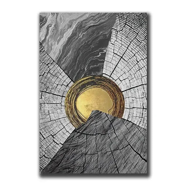 Abstract Gold Black Posters