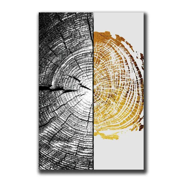 Abstract Gold Black Posters
