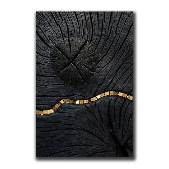 Abstract Gold Black Posters