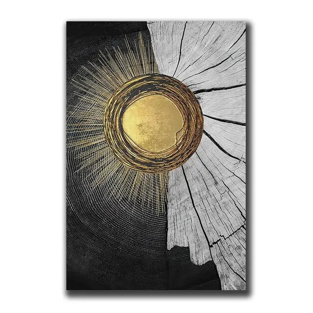 Abstract Gold Black Posters