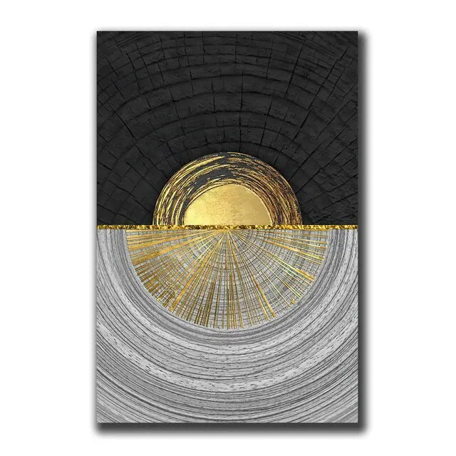 Abstract Gold Black Posters