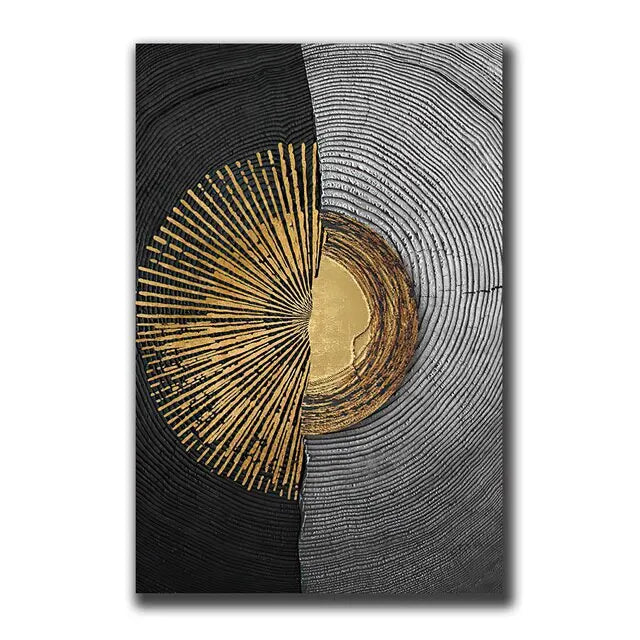 Abstract Gold Black Posters
