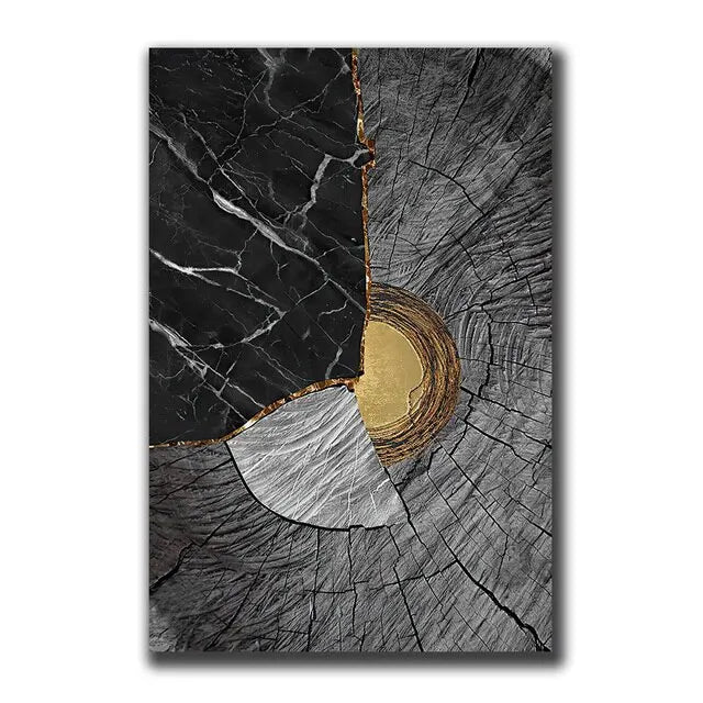 Abstract Gold Black Posters