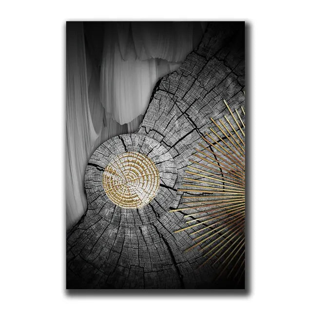 Abstract Gold Black Posters