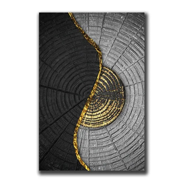 Abstract Gold Black Posters
