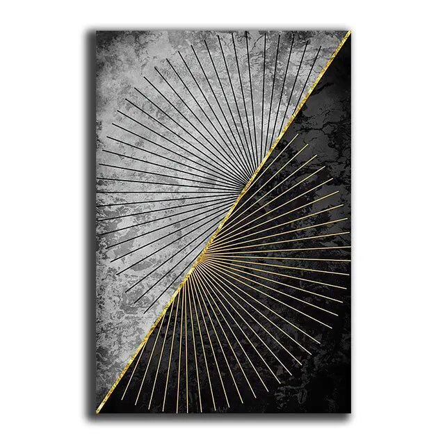 Abstract Gold Black Posters