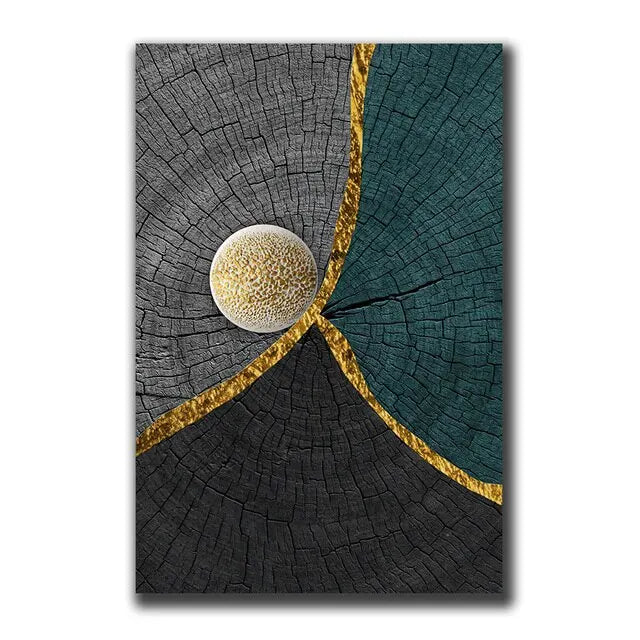 Abstract Gold Black Posters