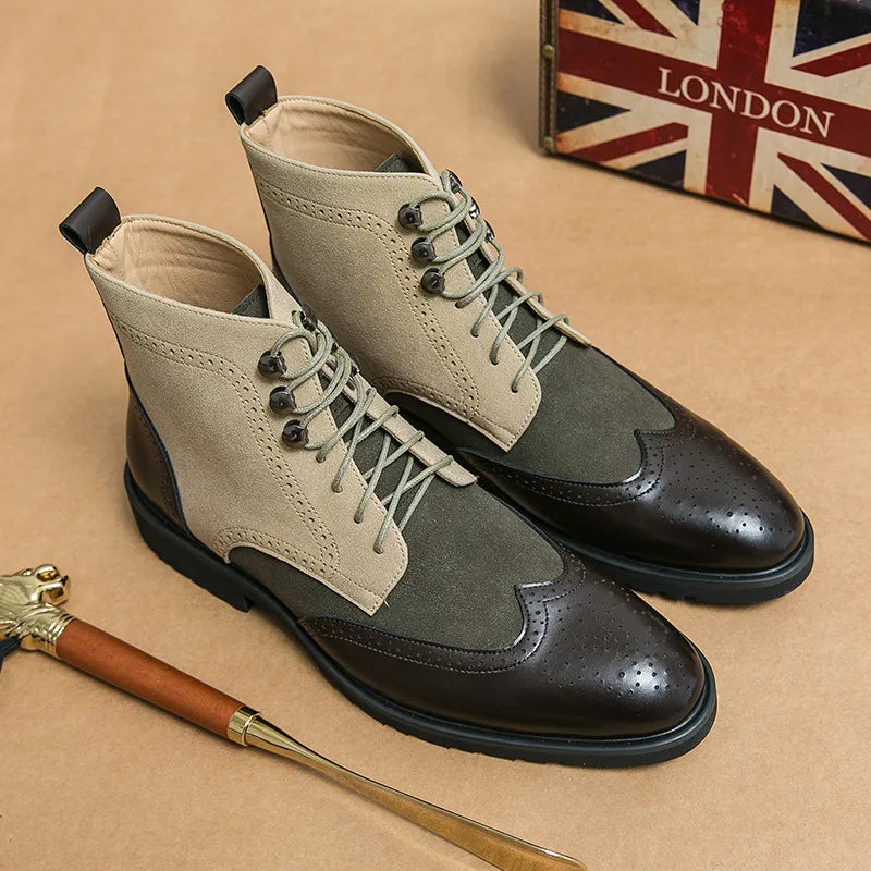 Semalam Retro Leather Boots