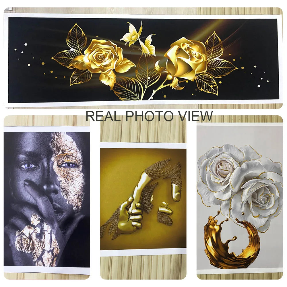 Abstract Gold Black Posters