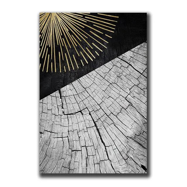Abstract Gold Black Posters